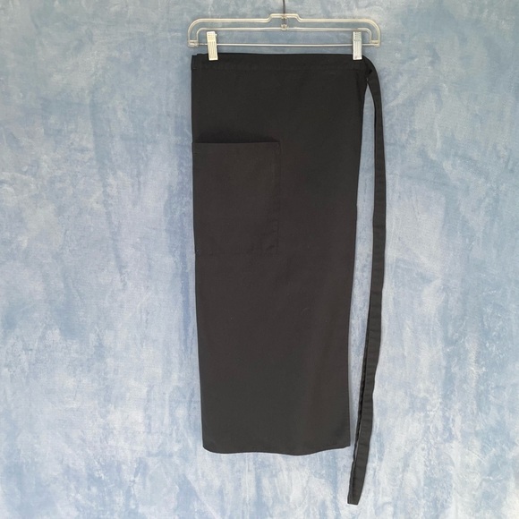 NWOT Culinary Classics premium full-tie bistro apron, 2 deep pockets, long ties - Picture 2 of 6